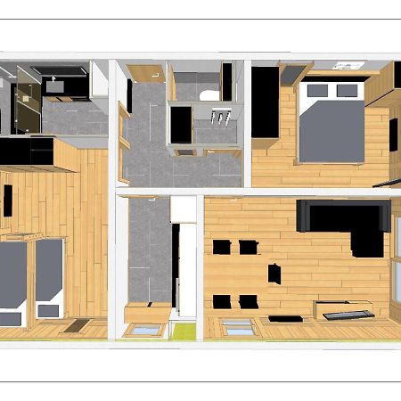 Appartement Familial Au Pied De La Telecabine 4* Saint-Gervais-les-Bains Exteriör bild